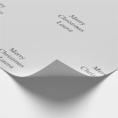 Gepersonaliseerd kerstpapier cadeaupapier (Hoek)