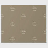 Gepersonaliseerd kerstpapier cadeaupapier (Vlak)