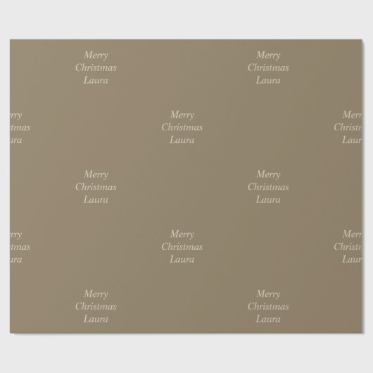 Gepersonaliseerd kerstpapier cadeaupapier (Vlak)