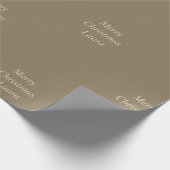 Gepersonaliseerd kerstpapier cadeaupapier (Hoek)