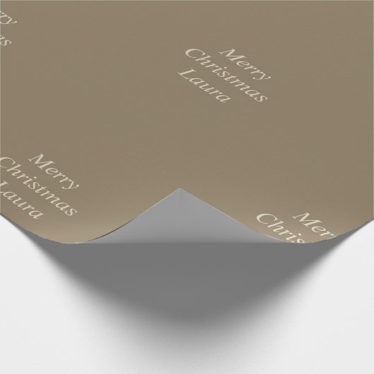 Gepersonaliseerd kerstpapier cadeaupapier (Hoek)