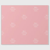 Gepersonaliseerd kerstpapier cadeaupapier (Vlak)