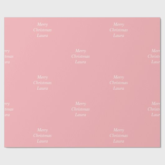 Gepersonaliseerd kerstpapier cadeaupapier (Vlak)