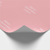 Gepersonaliseerd kerstpapier cadeaupapier (Hoek)