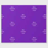 Gepersonaliseerd kerstpapier cadeaupapier (Vlak)