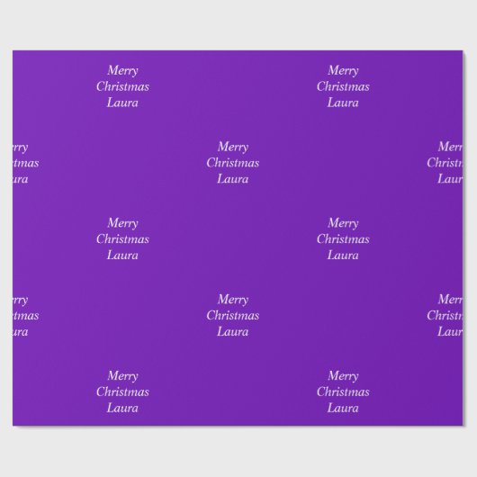 Gepersonaliseerd kerstpapier cadeaupapier (Vlak)