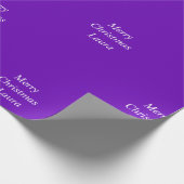 Gepersonaliseerd kerstpapier cadeaupapier (Hoek)