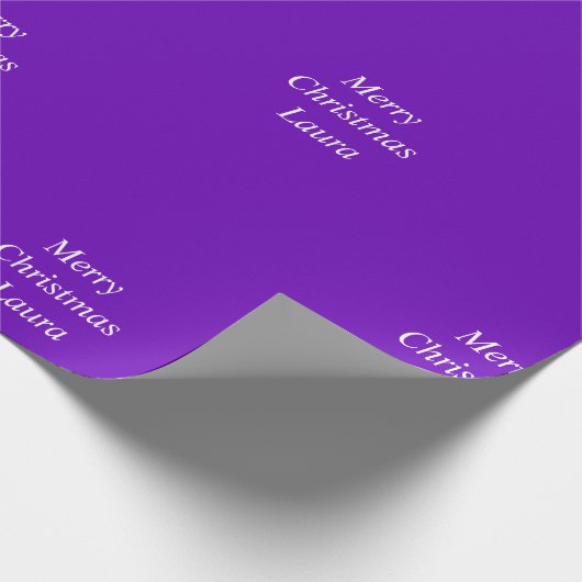 Gepersonaliseerd kerstpapier cadeaupapier (Hoek)