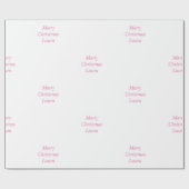 Gepersonaliseerd kerstpapier cadeaupapier (Vlak)
