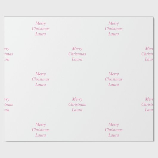 Gepersonaliseerd kerstpapier cadeaupapier (Vlak)