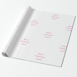 Gepersonaliseerd kerstpapier cadeaupapier