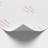 Gepersonaliseerd kerstpapier cadeaupapier (Hoek)