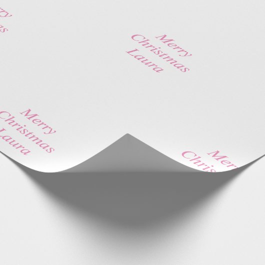 Gepersonaliseerd kerstpapier cadeaupapier (Hoek)