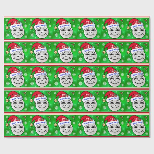 Gepersonaliseerd kerstpapier met gevarieerdheid cadeaupapier (Vlak)