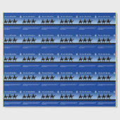 Gepersonaliseerd kerstpapier - witte Mannen Cadeaupapier (Vlak)