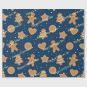 Gepersonaliseerd kerstpatroon inpakpapier (Vlak)