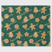 Gepersonaliseerd kerstpatroon inpakpapier (Vlak)