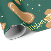 Gepersonaliseerd kerstpatroon inpakpapier (Rol Hoek)