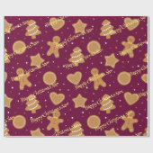 Gepersonaliseerd kerstpatroon inpakpapier (Vlak)