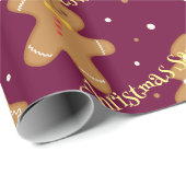 Gepersonaliseerd kerstpatroon inpakpapier (Rol Hoek)