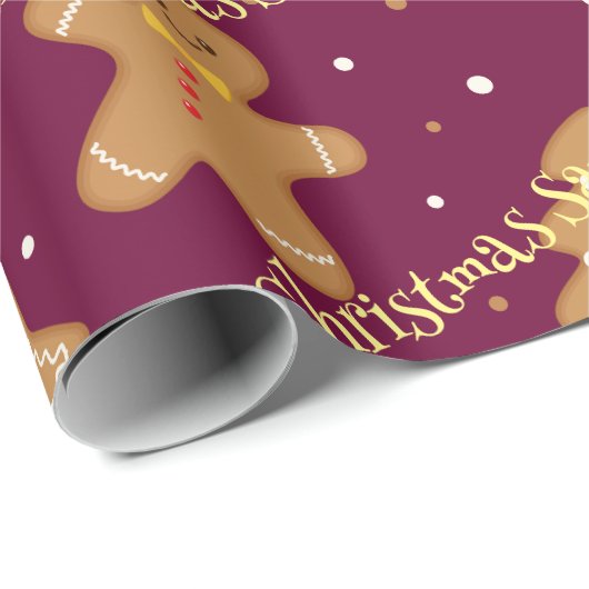 Gepersonaliseerd kerstpatroon inpakpapier (Rol Hoek)