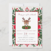 Gepersonaliseerd kerstrendier kaart (Voorkant)