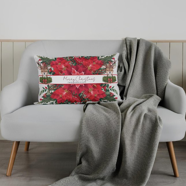 Gepersonaliseerd kerstrendier kussen (Creator heeft geüpload)