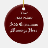 Gepersonaliseerd kerstsnowman Love Ornament (Achterkant)