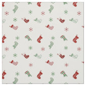 Gepersonaliseerd kerststoppatroon stof (Swatch)