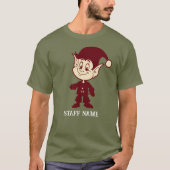 Gepersonaliseerd kerstteam van Funny Santa's T-shirt (Voorkant)