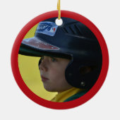 Gepersonaliseerd kerstversier HAMbyWG Keramisch Ornament (Achterkant)