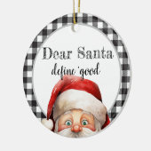 Gepersonaliseerd kerstversiering keramisch ornament (Links)