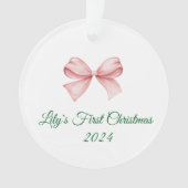 Gepersonaliseerd kerstversiering met boog ornament (voorkant)