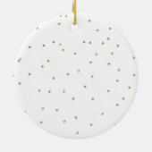 Gepersonaliseerd kerstversiering voor Sober Jubile Keramisch Ornament (Achterkant)