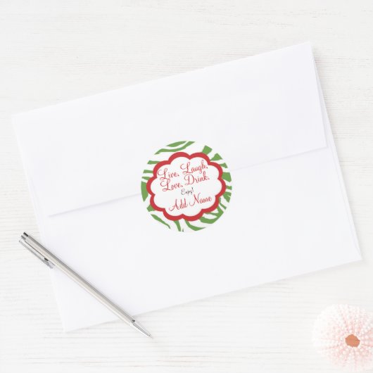 Gepersonaliseerd kerstwijn label (Envelop)