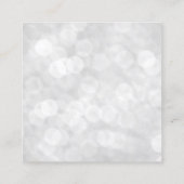 Gepersonaliseerd Ketting dat Weergave verdient op Vierkante Visitekaartje (Achterkant)