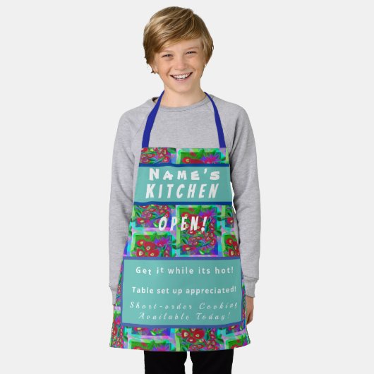 Gepersonaliseerd keuken openen + 3Comments Fun Sch Schort (Gedragen)