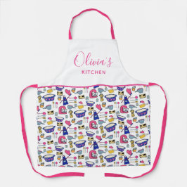 Gepersonaliseerd keukengereedschap Patroon Schort