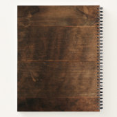 Gepersonaliseerd keukengerei voor hout notitieboek (Achterkant)