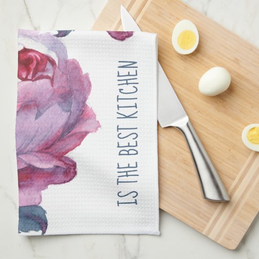 Gepersonaliseerd keukenhanddoek Moedergeschenk (Quarter Fold)