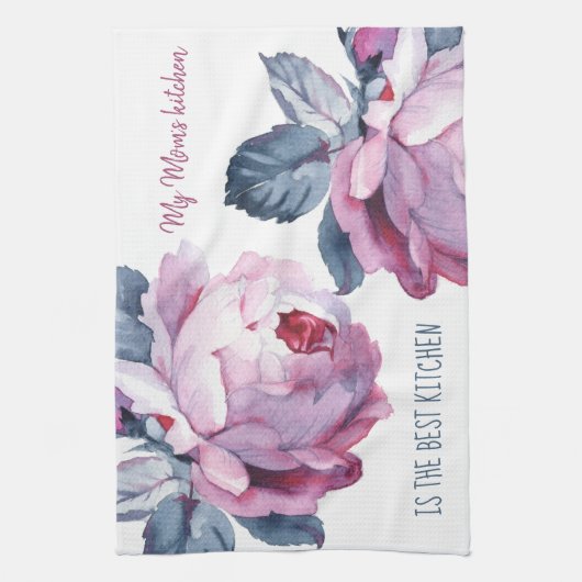 Gepersonaliseerd keukenhanddoek Moedergeschenk (Verticaal)