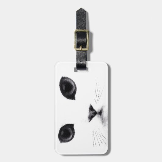 Gepersonaliseerd Keukenkat Bagagelabel (Voorkant verticaal)