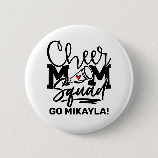 Gepersonaliseerd Kheer Mam Squad Ronde Button 5,7 Cm (Voorkant)