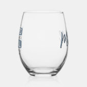 Gepersonaliseerd kijken naar honkbal is geluk grap wijnglas zonder voet (Links)