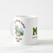 Gepersonaliseerd kilometerreisschema koffiemok (Voorkant links)