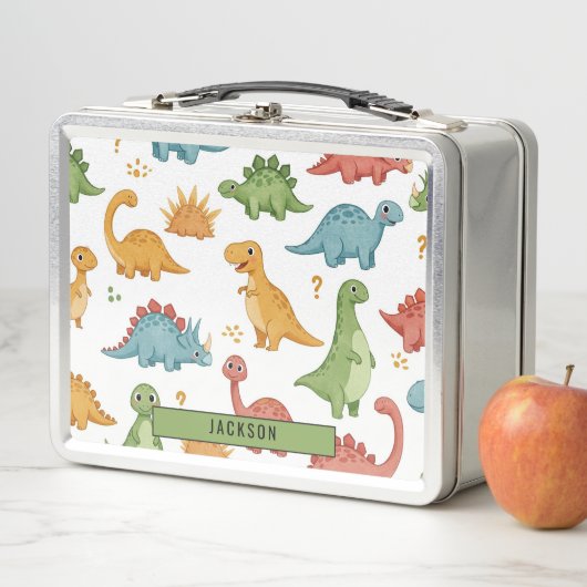 Gepersonaliseerd Kind dinosauruspatroon (In situ)