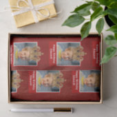 Gepersonaliseerd Kind Foto Happy Birthday King Cro Tissuepapier (Geschenk)