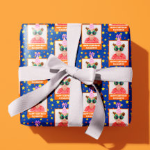 Gepersonaliseerd Kind Foto Happy Birthday w / Roze