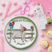 Gepersonaliseerd Kind Geitthema Birthday Party Bor Papieren Bordje (Feest)