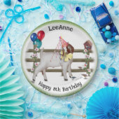 Gepersonaliseerd Kind Geitthema Birthday Party Bor Papieren Bordje (Feest)